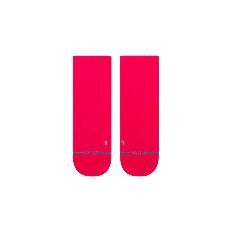 Womens Iconic Ultralight Quarter Socks - Magenta