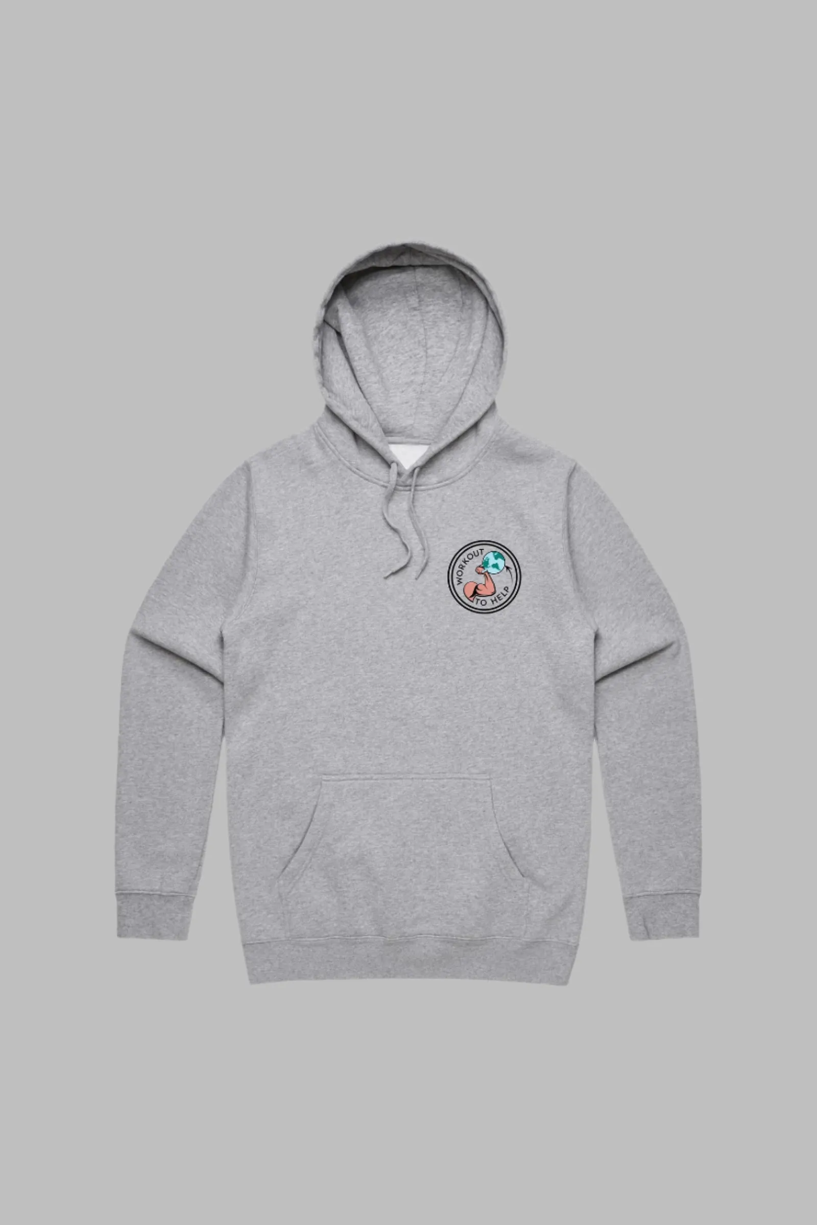 Workout To Help Pullover Hoodie - Heather Grey