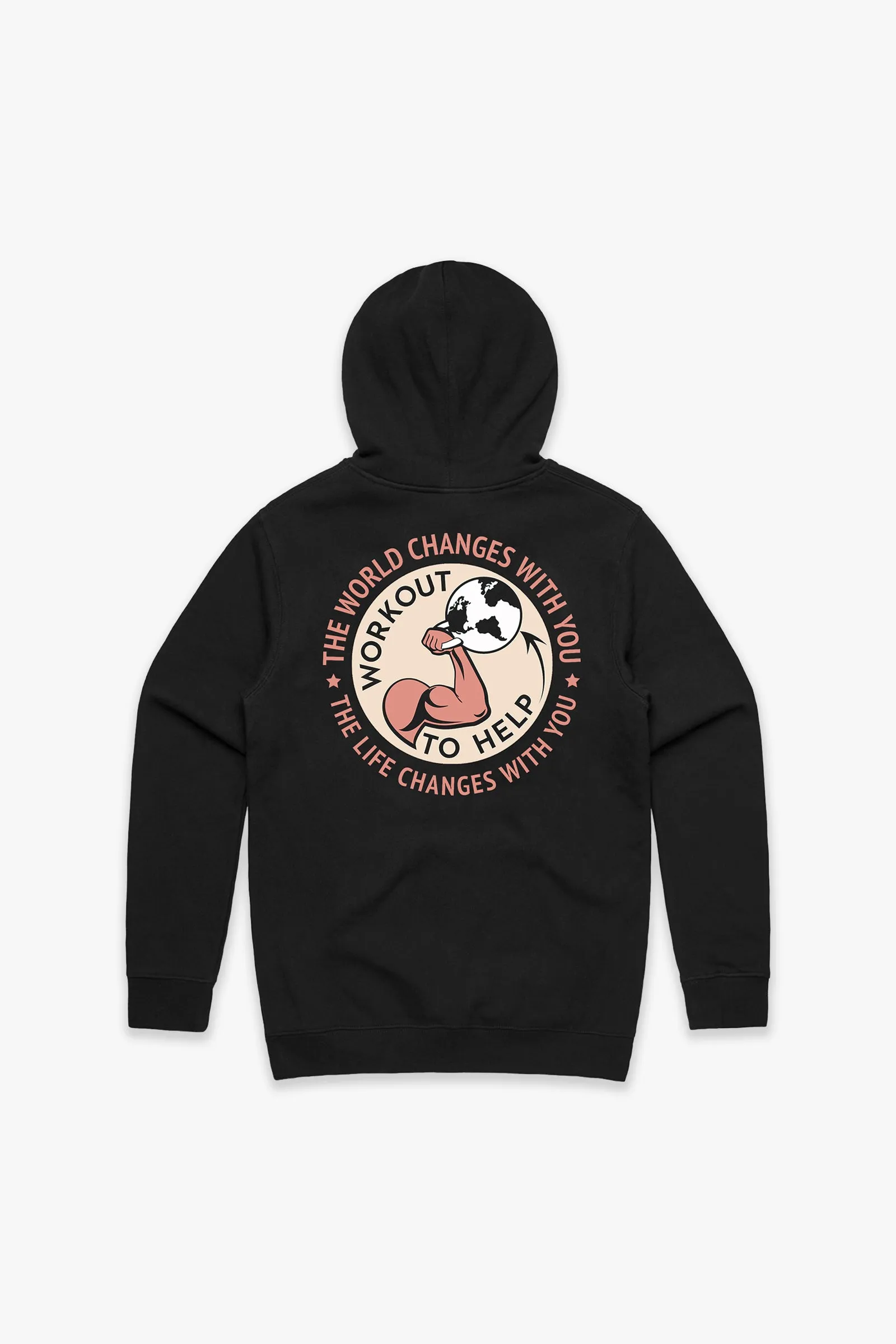Worlds Changes With You Pullover Hoodie - Black