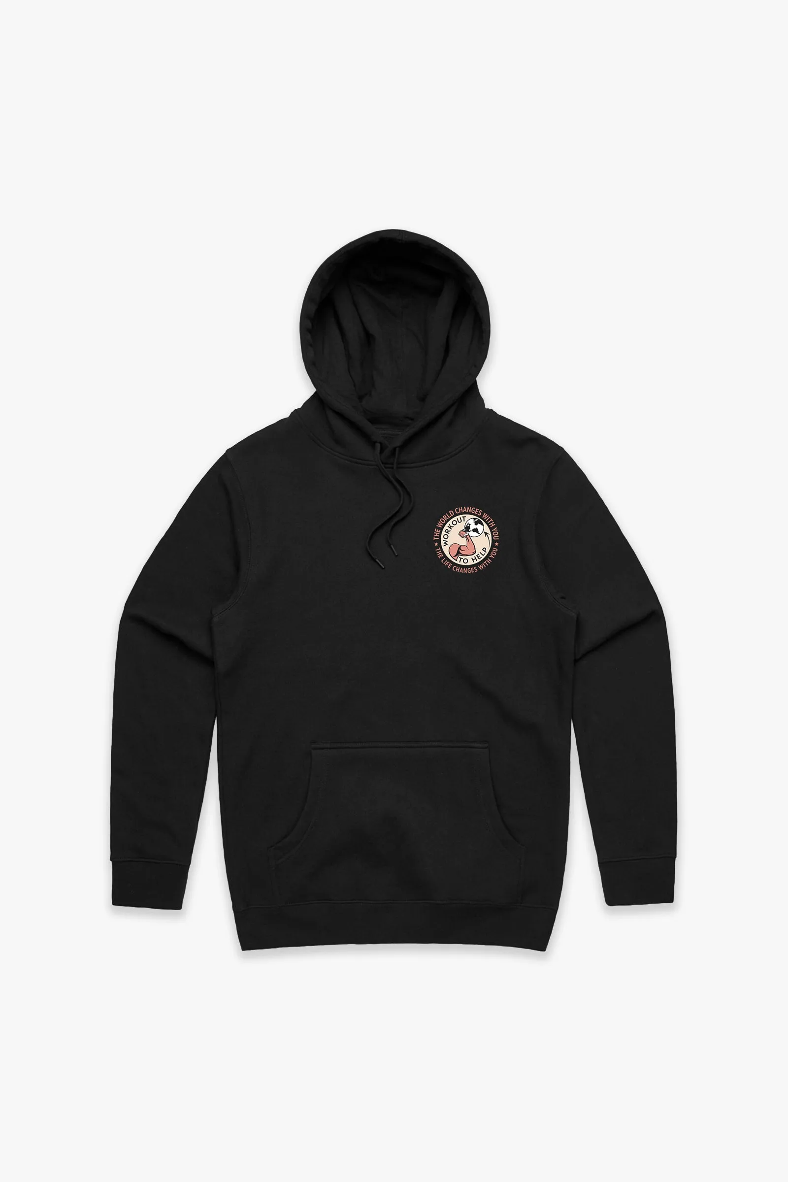 Worlds Changes With You Pullover Hoodie - Black