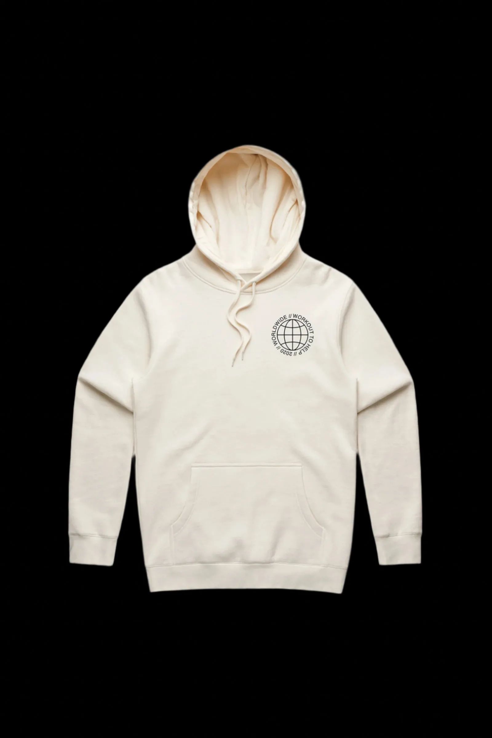 Worldwide Pullover Hoodie - Natural