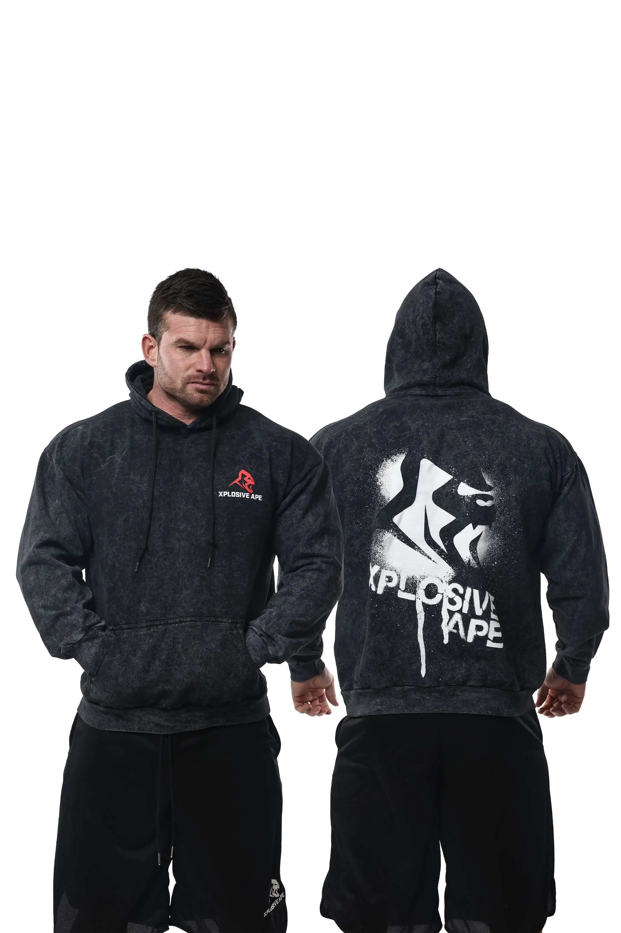 XAPE Canister Acid Wash Hoodie