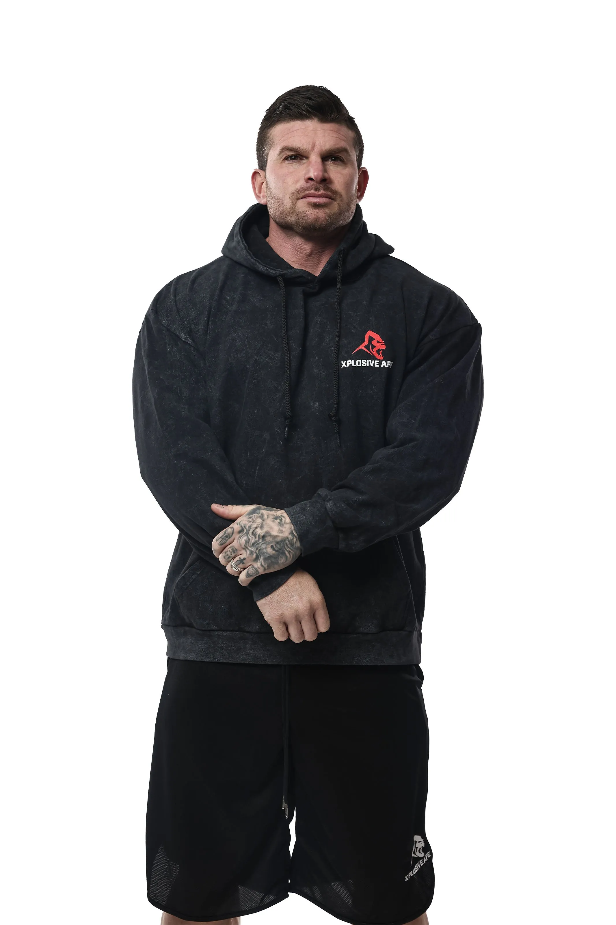 XAPE Graffiti Acid Wash Hoodie